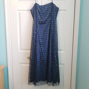 Blue floorlength dress